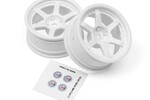 HPI Racing HRE C106 Wheel 26mm White (6mm Offset/2pcs)