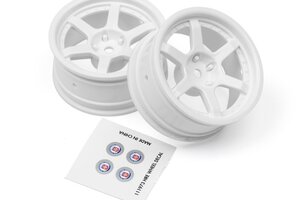HPI Racing HRE C106 Wheel 26mm White (6mm Offset/2pcs)