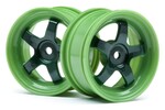 HPI Racing Work Meister S1 Wheel Green 26mm (0mm Offset/2pcs)