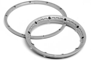 HPI Racing Heavy Duty Wheel Bead Lock Rings (Silver/For 2 Wheels) -