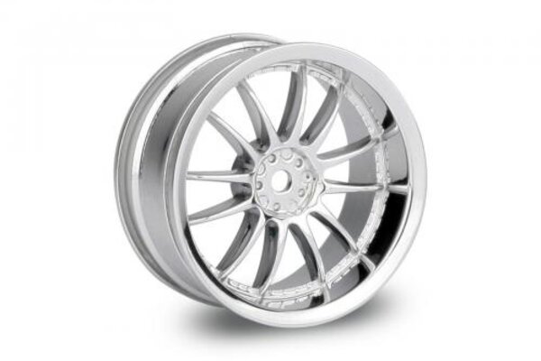 HPI Racing Work XSA 02C Wheel 26mm Chrome (3mm Offset)
