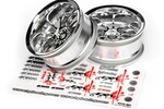 HPI Racing Work XSA 02C Wheel 26mm Chrome (9mm Offset)
