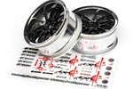 HPI Racing Work XSA 02C Wheel 26mm Chrome/Black (3mm Offset)
