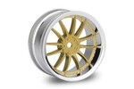 HPI Racing Work XSA 02C Wheel 26mm Chrome/Gold (3mm Offset)