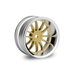 HPI Racing Work XSA 02C Wheel 26mm Chrome/Gold (9mm Offset)