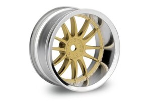 HPI Racing Work XSA 02C Wheel 26mm Chrome/Gold (9mm Offset)
