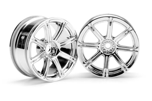 HPI Racing Work Emotion XC8 Wheel 26mm Chrome (3mm Offset)