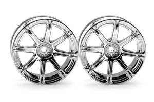HPI Racing Work Emotion XC8 Wheel 26mm Chrome (6mm Offset)