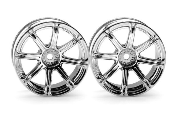 HPI Racing Work Emotion XC8 Wheel 26mm Chrome (6mm Offset)