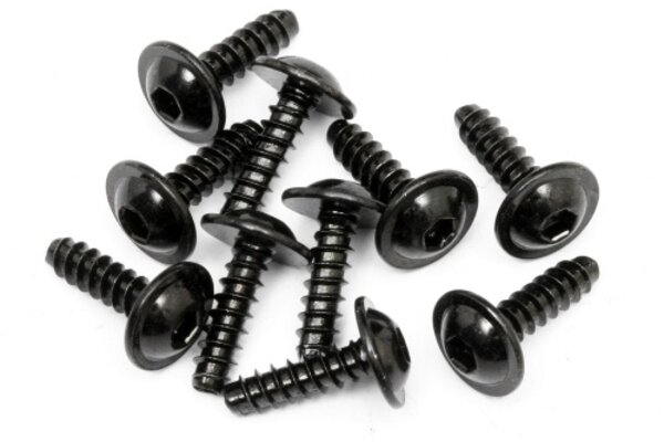 HPI Racing Tp. Flanged Screw M3X10mm (Hex Socket/10pcs)