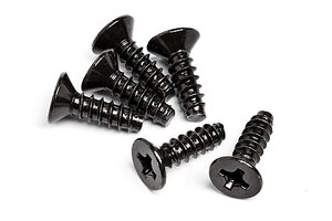 HPI Racing Tp. Flat Head Screw M3X10mm (6pcs)