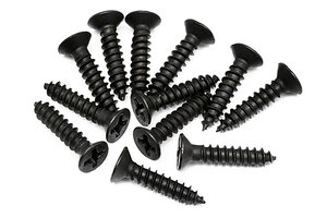 HPI Racing Tp. Flat Head Screw M3X15mm (12pcs)