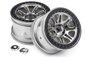 HPI Racing Split 8 Truck Wheel (Chrome/2pcs) Firestorm/Wheely
