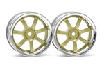 HPI Racing Rays Gram Lights 57S-Pro Wheel Chrome/Gold (3mm Offset)