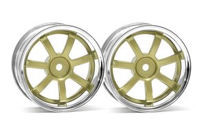 HPI Racing Rays Gram Lights 57S-Pro Wheel Chrome/Gold (3mm Offset)