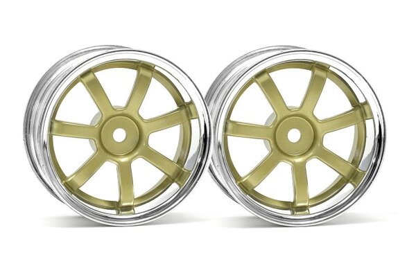 HPI Racing Rays Gram Lights 57S-Pro Wheel Chrome/Gold (3mm Offset)