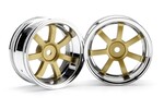 HPI Racing Rays Gram Lights 57S-Pro Wheel Chrome/Gold (6mm Offset)