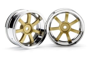 HPI Racing Rays Gram Lights 57S-Pro Wheel Chrome/Gold (6mm Offset)