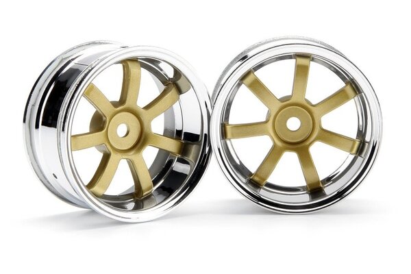 HPI Racing Rays Gram Lights 57S-Pro Wheel Chrome/Gold (6mm Offset)
