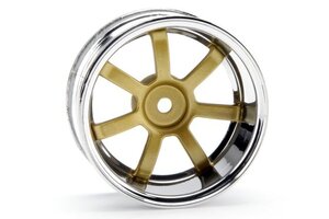HPI Racing Rays Gram Lights 57S-Pro Wheel Chrome/Gold (9mm Offset)