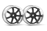 HPI Racing Rays Gram Lights 57S-Pro Wheel Chrome/Gunmetal (6mm Offset)