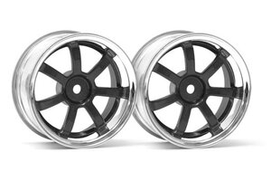 HPI Racing Rays Gram Lights 57S-Pro Wheel Chrome/Gunmetal (6mm Offset)