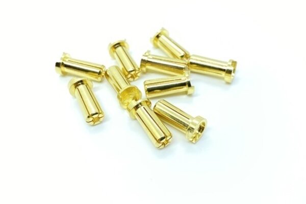Maclan Racing Maclan MAX Current 5mm Low Profile Gold Bullet Connectors