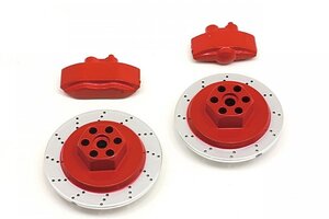 HPI Racing E10 Brake Disc & Caliper Set (Red)
