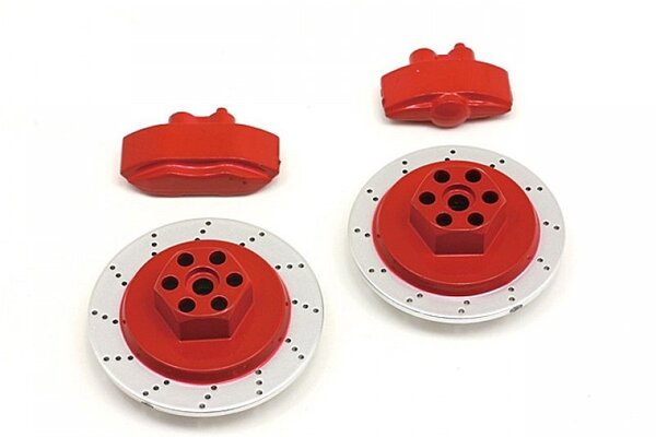 HPI Racing E10 Brake Disc & Caliper Set (Red)