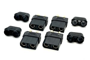 Maclan Racing Maclan XT90 Connectors, Black, 4 Female