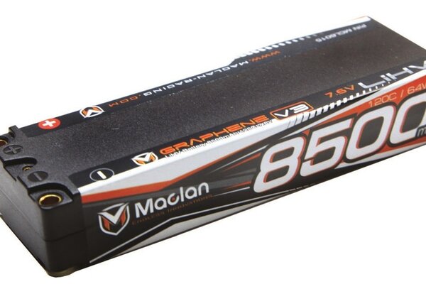 Maclan Racing Graphene V3 High Voltage 8500 mAh 2S (7.6V) Stick