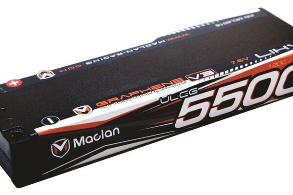 Maclan Racing Graphene V3 High Voltage ULG 5500 mAh 2S (7.6V)