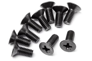 HPI Racing Flat Head Screw 4X10mm (10pcs)