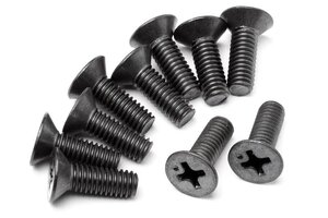 HPI Racing Flat Head Screw 4X12mm (6pcs)