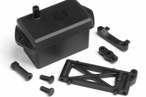 HPI Racing Receiver Box/Upper Deck Parts Set - Firestorm