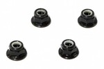 HPI Racing HPIZ682   Flanged Lock Nut M5 (Black/4pcs)