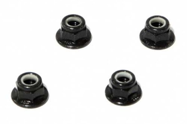 HPI Racing HPIZ682   Flanged Lock Nut M5 (Black/4pcs)