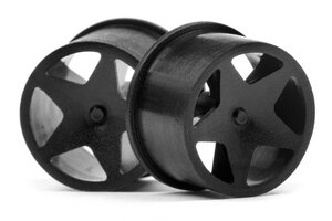HPI Racing Q32 Super Star Wheel Set F/R (Blk/18X10/18X14/4pcs)