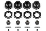 HPI Racing Aluminum Wheel Hex Hub Set 17mm (Black/4pcs) Savage X/XL