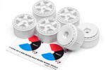 HPI Racing Fifteen52 Turbomac Wheel White (6pcs) Micro RS4