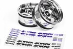 HPI Racing Work Meister S1 Wheel 26mm Chrome (6mm Offset)