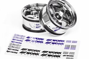 HPI Racing Work Meister S1 Wheel 26mm Chrome (6mm Offset)