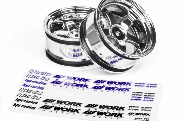 HPI Racing Work Meister S1 Wheel 26mm Chrome (6mm Offset)