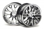 HPI Racing Mesh Wheel 26mm Chrome (1mm Offset)