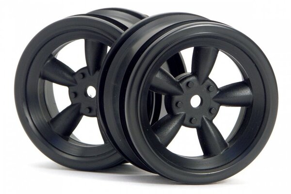 HPI Racing Vintage 5 Spoke Wheel 26mm Black 0mm Offset