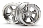 HPI Racing Vintage 5 Spoke Wheel 31mm Matte Chrome (6mm Offset)