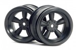 HPI Racing Vintage 5 Spoke Wheel 31mm Black (6mm Offset)