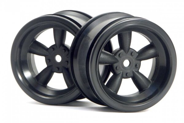 HPI Racing Vintage 5 Spoke Wheel 31mm Black (6mm Offset)