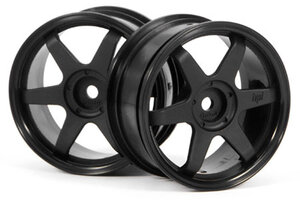 HPI Racing TE37 Wheel 26mm Black 0mm Offset/Fits 26mm Tire