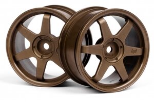 HPI Racing TE37 Wheel 26mm Bronze 0mm Offset/Fits 26mm Tire